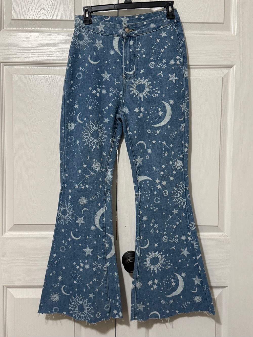 Princess Polly Blue Celestial Flare Jeans